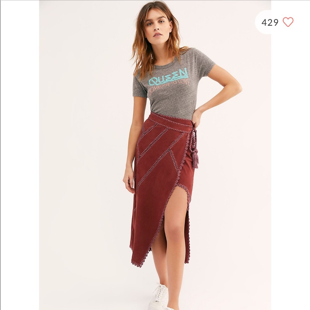 Free People Linette Midi Skirt